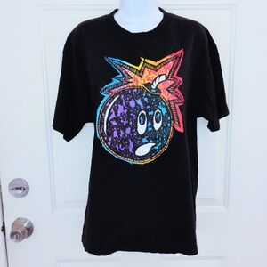 The Hundreds Black Tee with Colorful Logo Graphic